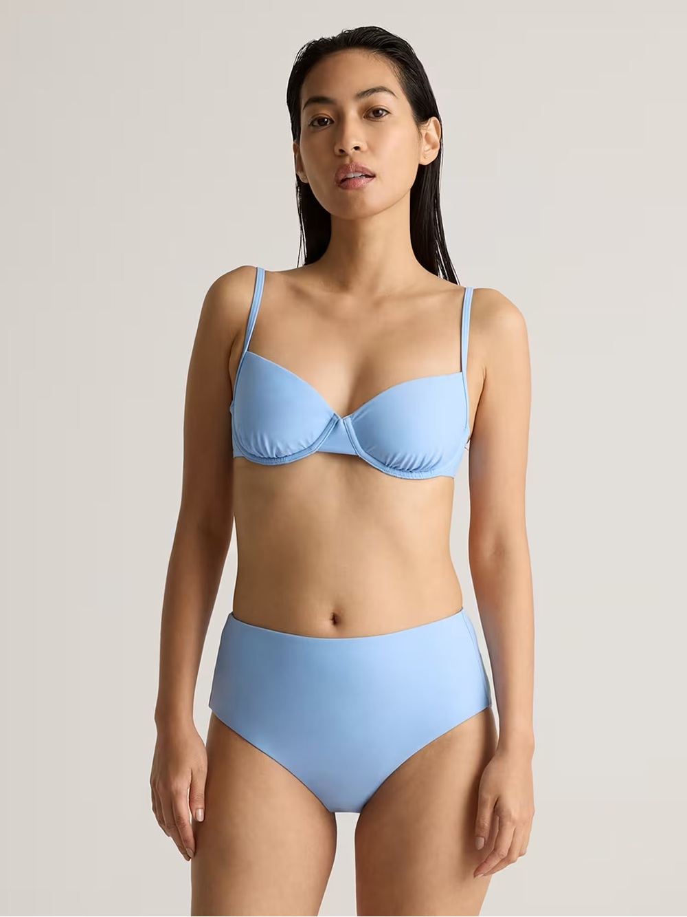 Quince Powder Blue Bikini Top